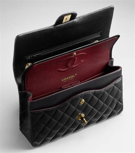 chanel medium label click flap bag|original Chanel classic flap bag.